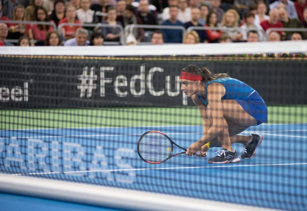 Tennisspelers een dubbele match — Stockfoto