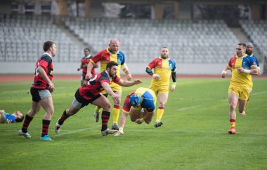 rugby oyuncuları eylem