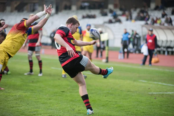 Giocatori di rugby in azione — Foto Stock