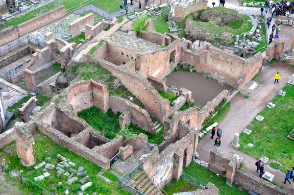 Archeologische opgraving in het Forum Romanum, Rome — Stockfoto