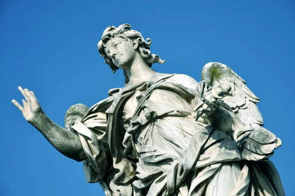 Mramorová socha anděla, Itálie — Stock fotografie