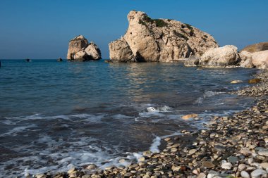 Aphrodite's Rock beach. Petra tou Romiou, Kıbrıs