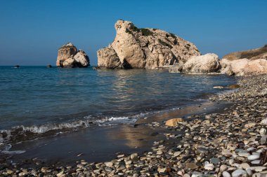 Aphrodite's Rock beach. Petra tou Romiou, Kıbrıs