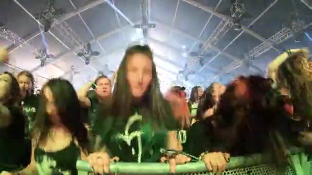 Bontida Romania July 2019 Crowd Partying While She Sleeps Metalcore — Stock Video