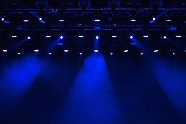 Glowing stage lights