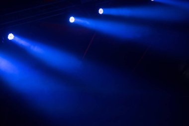 Glowing stage lights