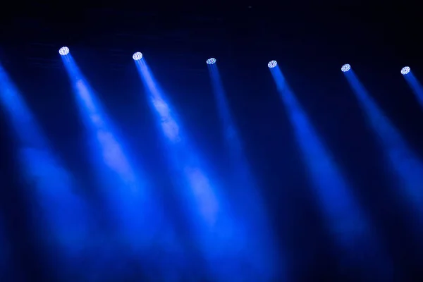 Blue stage lights — Stock Photo, Image