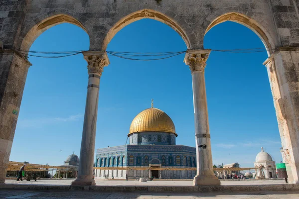 Dome of the Rock Islamic Shrine,Temple Mount, Jerusalem, Israel — 图库照片