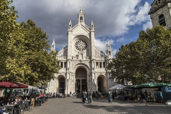 Place Sainte Catherine in Brussels — Stock Photo, Image