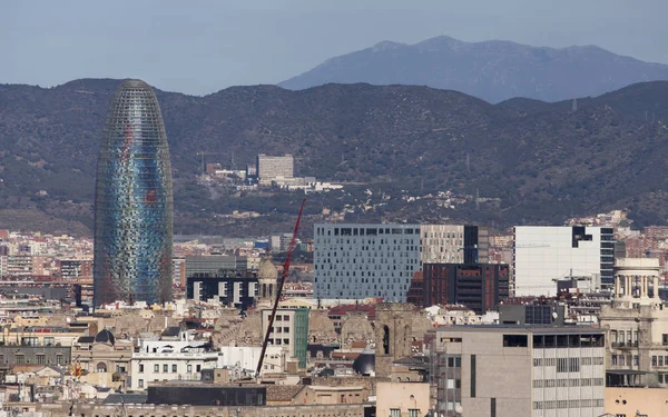 Barcelona Cityscape and the Montseny — Stock Photo, Image