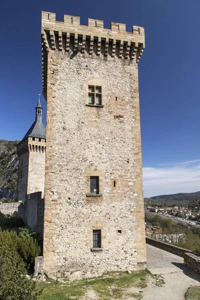 Große Besichtigung des Chateau de foix — Stockfoto