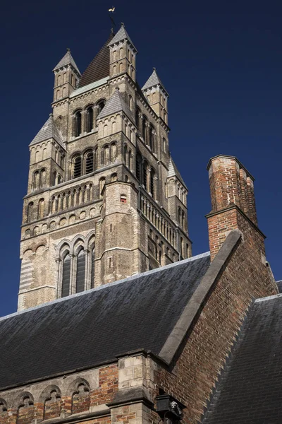 Cathedral of Saint Salvator in Bruges — Stock Photo, Image
