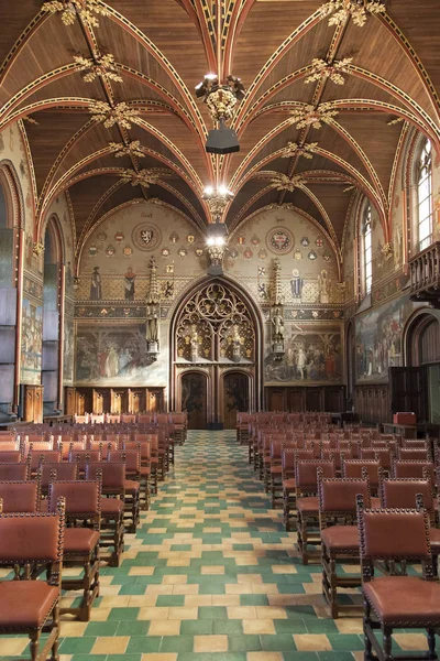 Salle gothique de la mairie de Bruges — Photo