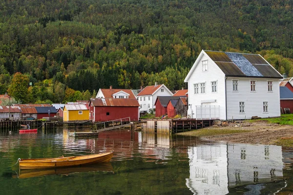 Wieś Solvorn — Zdjęcie stockowe