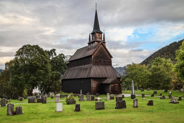 Kaupanger Stave Church — Stok fotoğraf