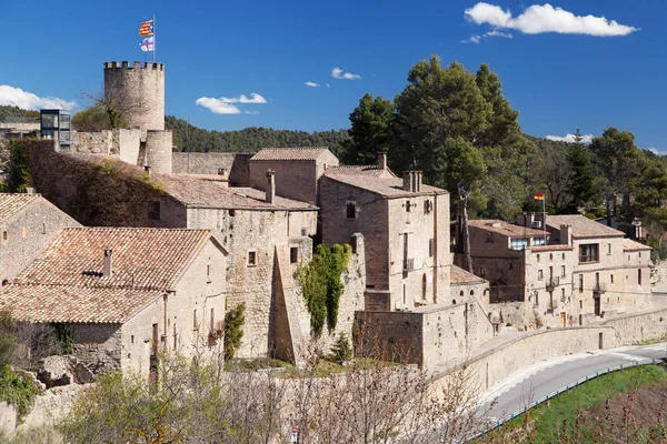 Castillo y Pueblo de Talamanca — Foto de Stock