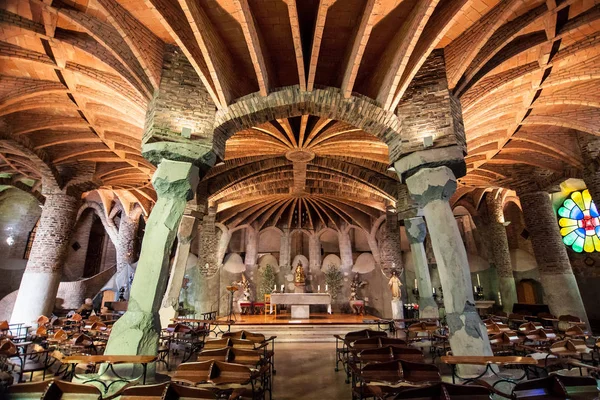 Igreja de Colonia Guell — Fotografia de Stock