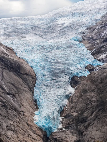 Ледник Бриксдалсбрин 2017 Года Национальный Парк Йостедальсбрин Согн Фьордан Норвегия — стоковое фото