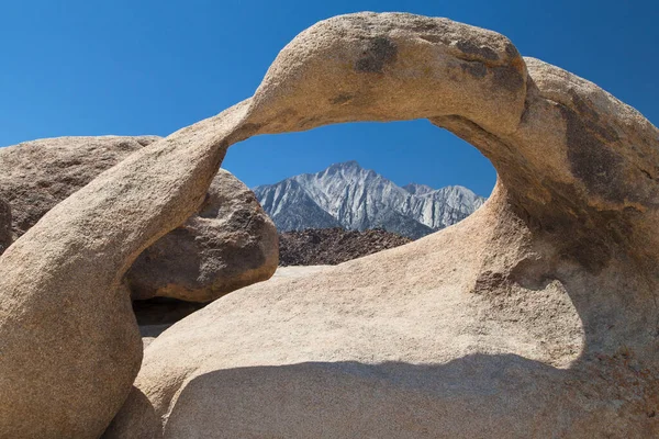 Lone Pine Peak Mobius Arch Alabama Hills Lone Pine California — Stock Photo, Image