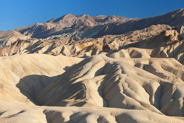 Σχηματισμοί Αμμόλιθου Στο Zabriskie Point Στο Εθνικό Πάρκο Death Valley — Φωτογραφία Αρχείου