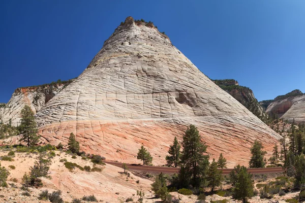 Checkerboard Mesa Στο Εθνικό Πάρκο Σιών Γιούτα Ηπα — Φωτογραφία Αρχείου