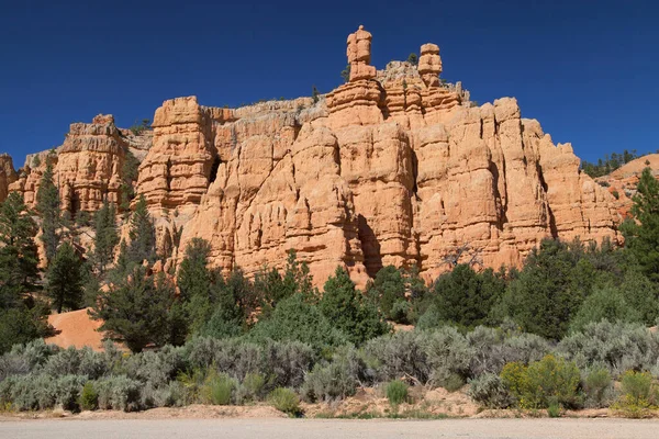 Sandstone Rock Formations Red Canyon Scenic Byway Dixie National Forest — Stock Photo, Image