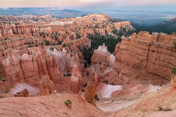 Vista Desde Sunset Point Anochecer Bryce Canyon Utah Estados Unidos —  Fotos de Stock