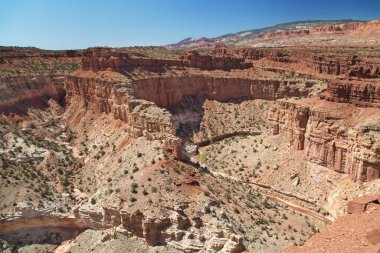 Goosenecks Overlook at Capitol Reef National Park, Utah, United States clipart