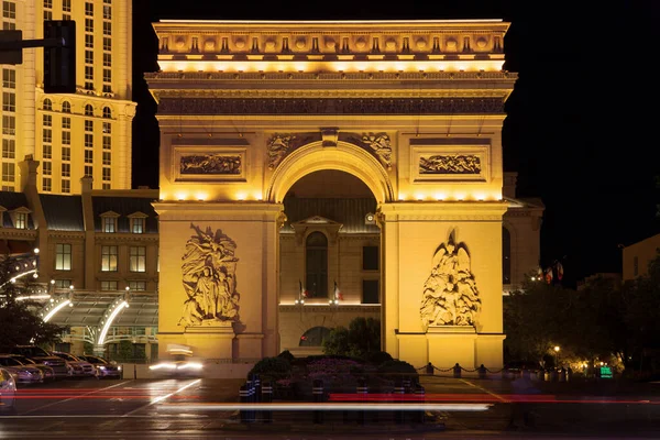 Las Vegas Nevada Agosto 2019 Arco Del Triunfo Paris Las — Foto de Stock