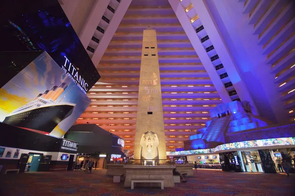 Las Vegas Nevada Augusztus 2019 Lobby Luxor Hotel Casino Las — Stock Fotó