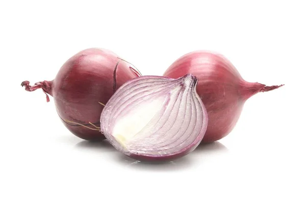 Red onion isolated on the white background — Stock Photo, Image