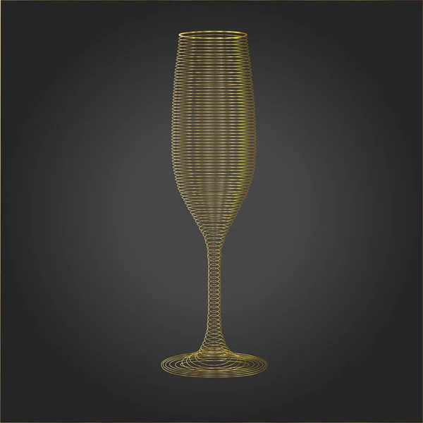 Verre Transparent Sur Fond Sombre Illustration Vectorielle — Image vectorielle