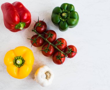 Kiraz domates biber asma + + sarımsak