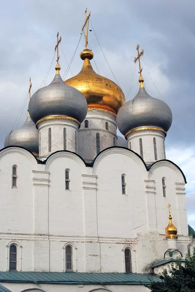Architecture of Novodevichy convent in Moscow. Smolensk Icon Church