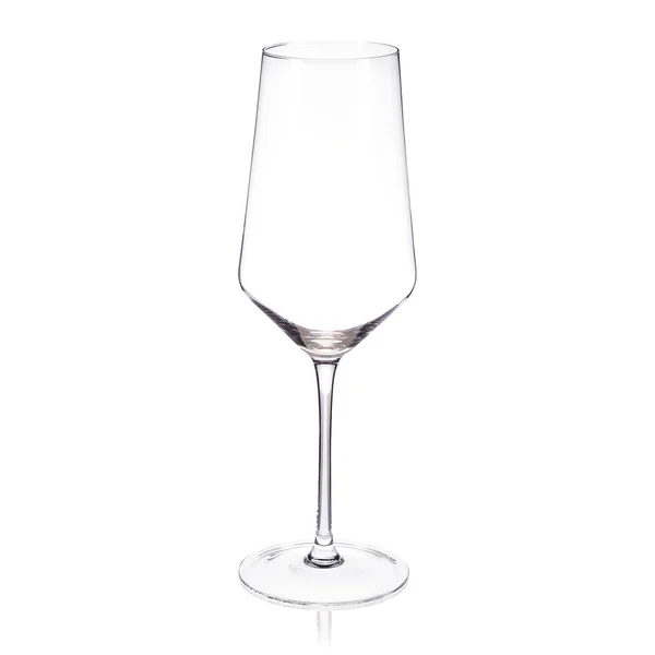 Crystal Wine Glass White Background — Stock Photo, Image