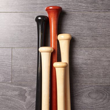 Amerikan ahşap beyzbol sopası kollar.