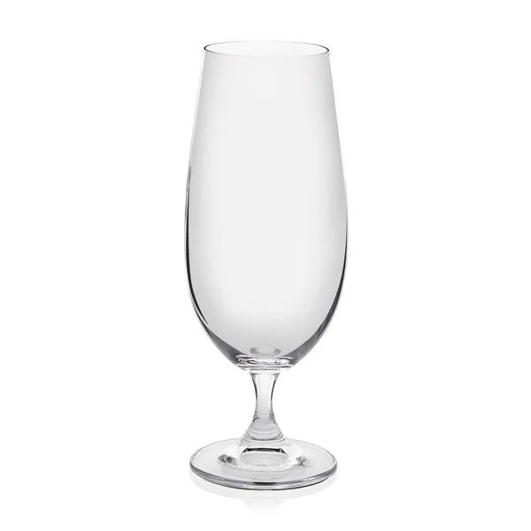 Crystal Beer Drinking Glass White — Stock Photo, Image