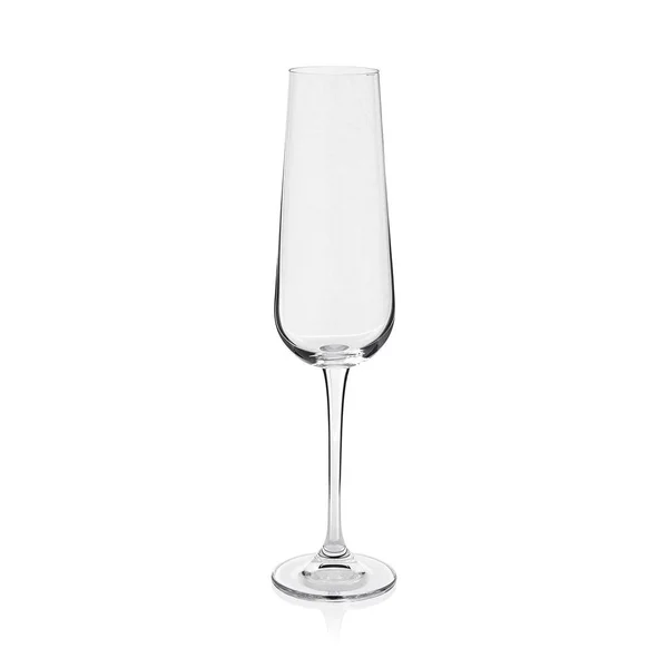 Crystal Champagne Glass White — Stock Photo, Image