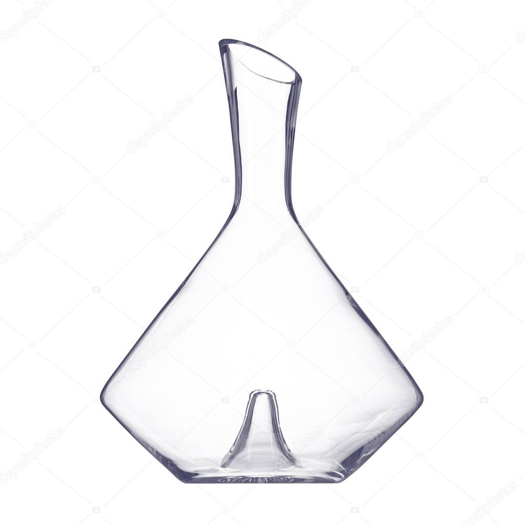 Crystal glass wine decanter