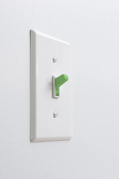 Green Energy Light Switch — Stock Photo, Image