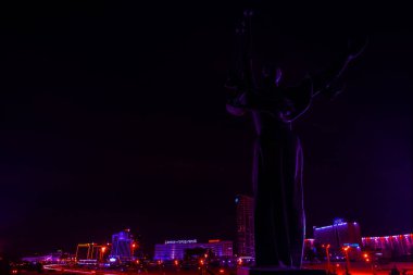 Belarus büyük Vatanseverlik Savaşı Müzesi Minsk, Beyaz Rusya. Stela 