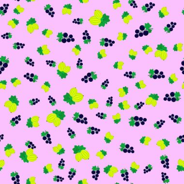 Frenk üzümü ve bektaşi seamless modeli.