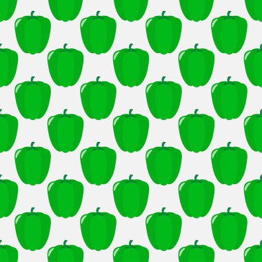 Yeşil biber hafif bir arka plan üzerinde seamless modeli.