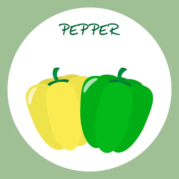 Peppar-ikonen i platt stil. Vektorillustration. — Stock vektor