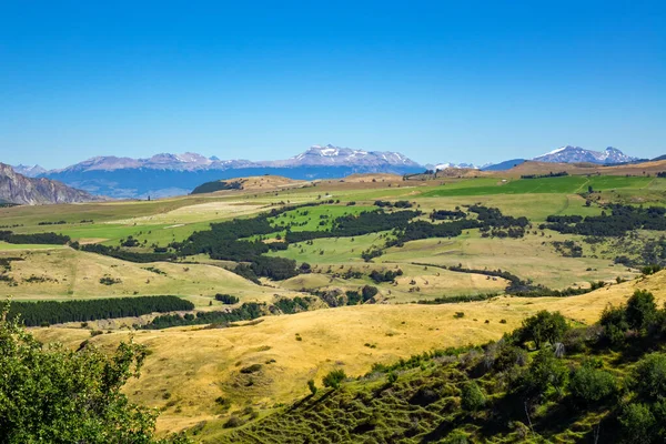 Landscape Coyhaique Valley Beautiful Mountains Road View Patagonia Chile South — Stock Photo, Image