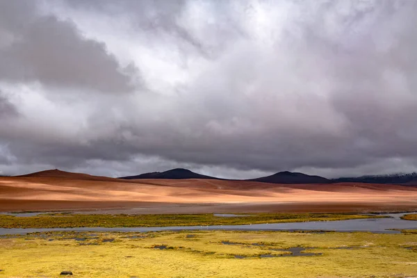 Desierto Atacama Sabana Montañas Paisajes Volcánicos Chile América Del Sur — Foto de Stock