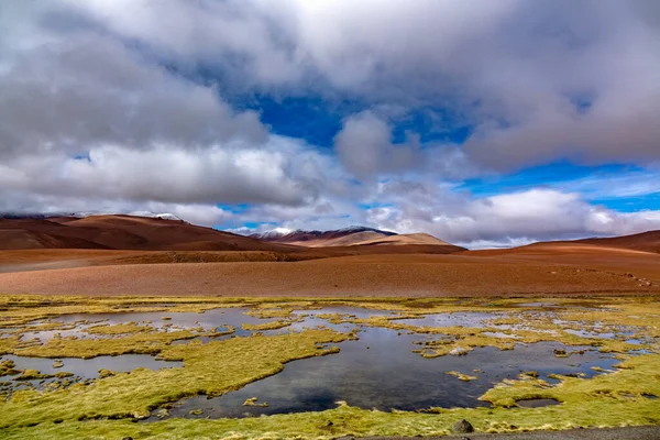 Atacama Έρημο Σαβάνα Βουνά Και Ηφαίστειο Τοπίο Χιλή Νότια Αμερική — Φωτογραφία Αρχείου