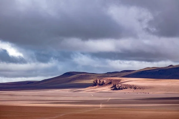Atacama Desert Savanna Mountains Volcano Landscape Chile South America — Stock Photo, Image