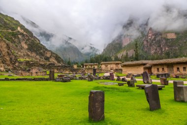 Ollantaytambo, Ollantaytambo 'nun İnka kalıntıları, Peru' daki Kutsal İnkalar Vadisi, Güney Amerika