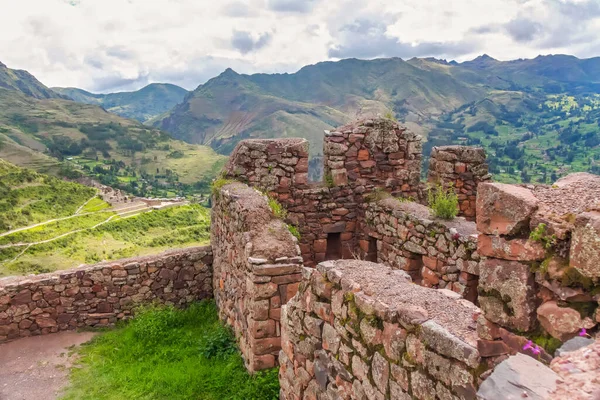 Anciennes Terrasses Circulaires Inca Sacré Urubamba Valley Incas Pérou — Photo